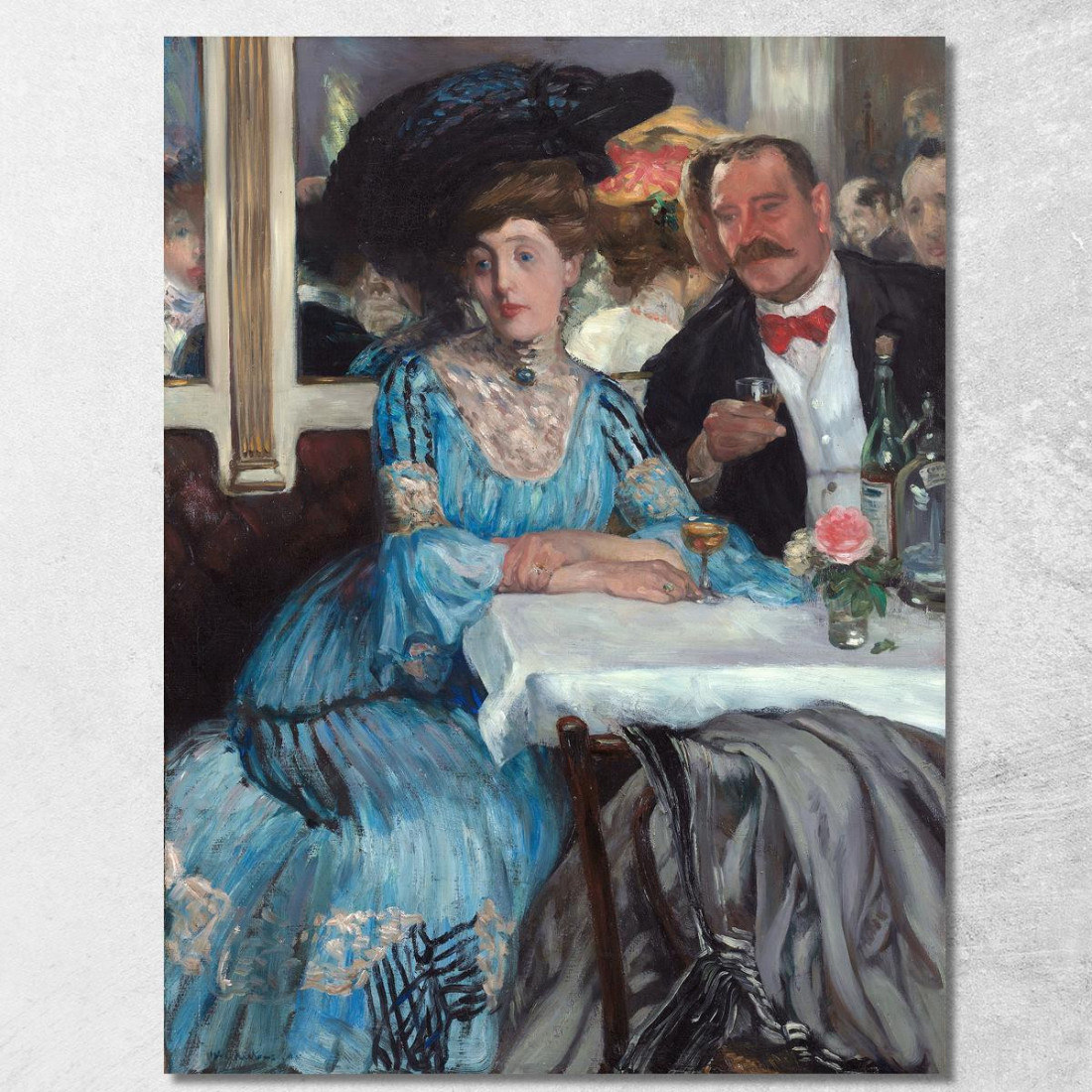 Al Mouquin'S William James Glackens wjg3 quadro stampato su tela Al Mouquin'S William James Glackens wjg3 quadro stampato su tela