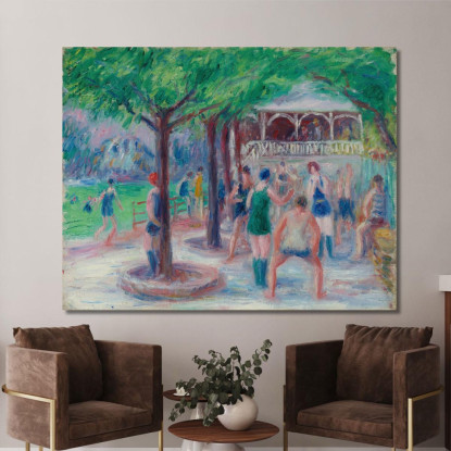 Bagnanti Che Giocano Studio N. 2 William James Glackens wjg5 quadro stampato su tela