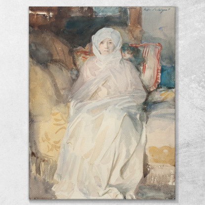 La Signora Gardner In Bianco John Singer Sargent jss191 quadro stampato su tela