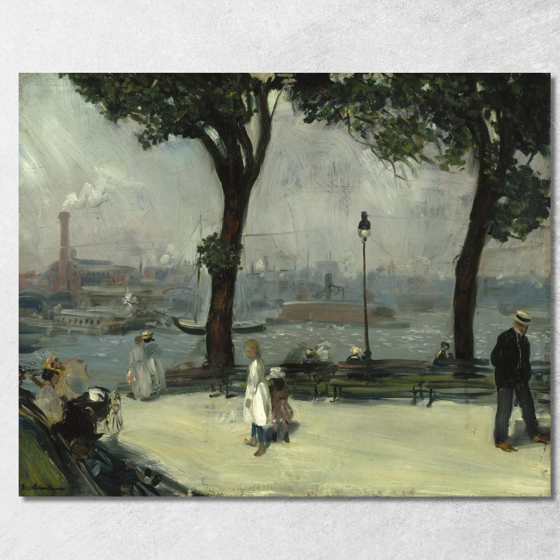 Parco East River William James Glackens wjg14 quadro stampato su tela Parco East River William James Glackens wjg14 quadro stampato su tela