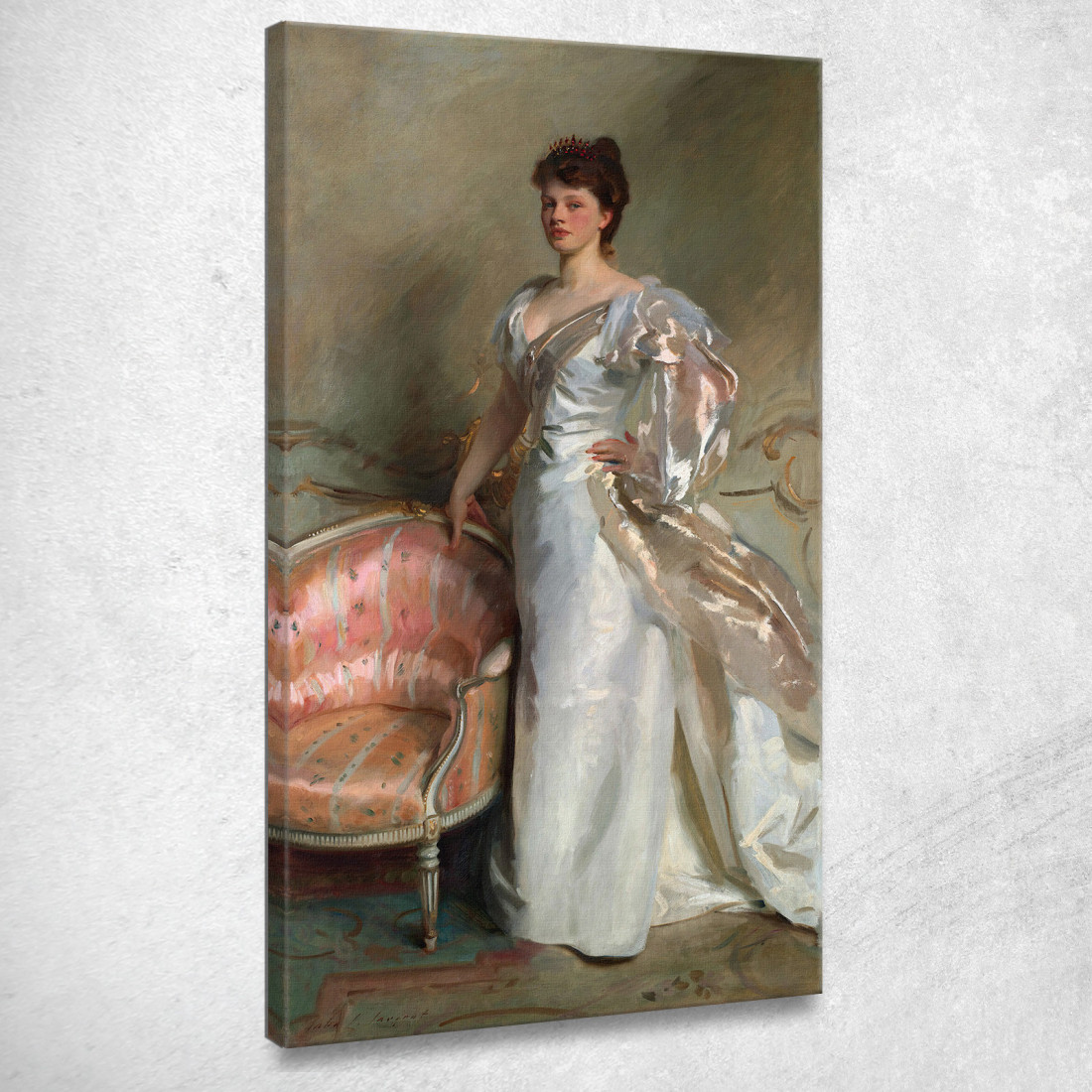 La Signora George Swinton Elizabeth Ebsworth John Singer Sargent jss193 quadro stampato su tela La Signora George Swinton Elizabeth Ebsworth John Singer Sargent jss193 quadro stampato su tela