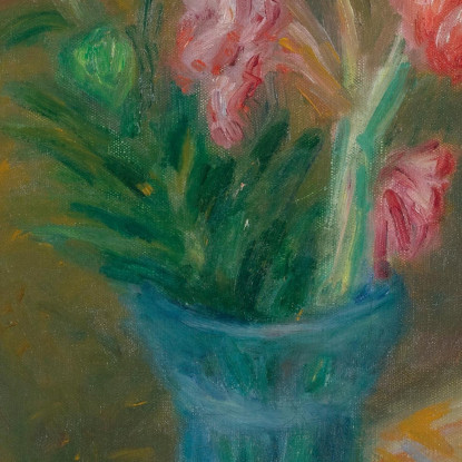 Gladioli In Vaso Di Vetro Verde William James Glackens wjg22 quadro stampato su tela