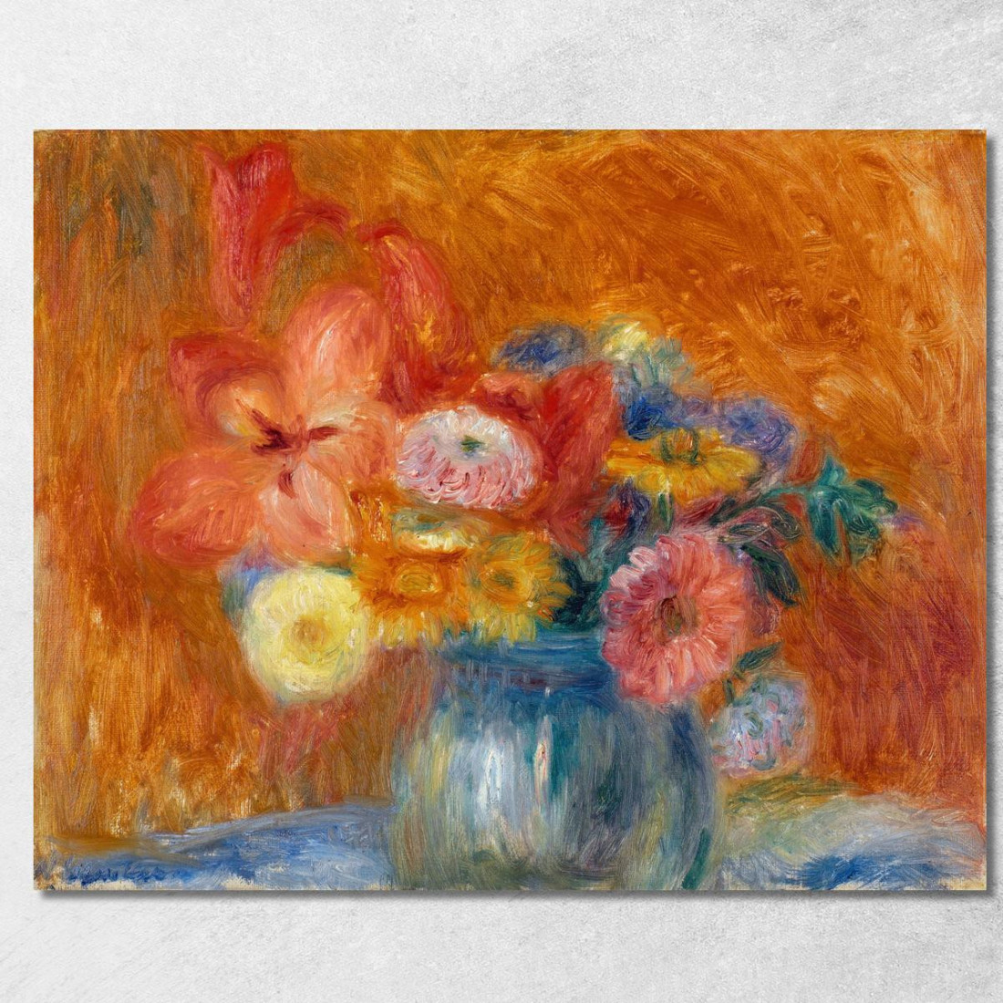 Ciotola Verde Di Fiori William James Glackens wjg23 quadro stampato su tela Ciotola Verde Di Fiori William James Glackens wjg23 quadro stampato su tela
