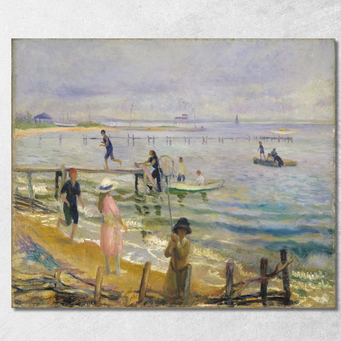 Scogliere A Bellport William James Glackens wjg25 quadro stampato su tela Scogliere A Bellport William James Glackens wjg25 quadro stampato su tela