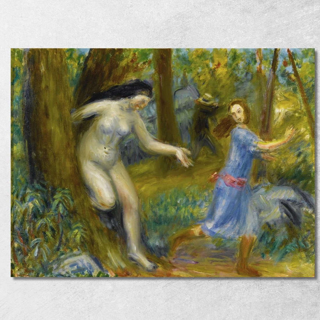Serie Ninfetta Con Uomo William James Glackens wjg30 quadro stampato su tela Serie Ninfetta Con Uomo William James Glackens wjg30 quadro stampato su tela