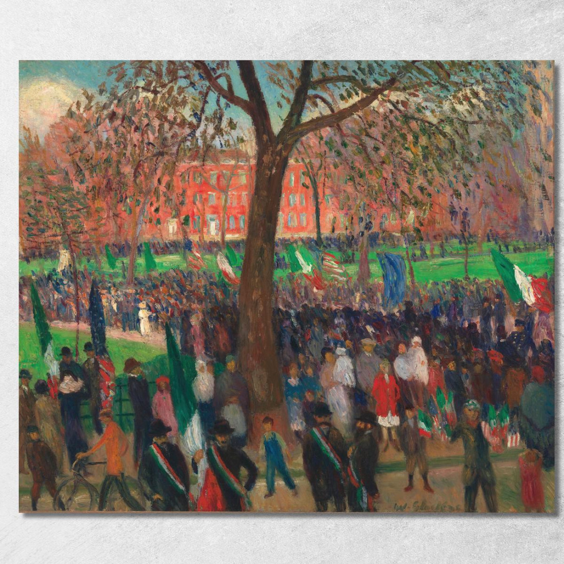 Parata A Washington Square William James Glackens wjg32 quadro stampato su tela Parata A Washington Square William James Glackens wjg32 quadro stampato su tela