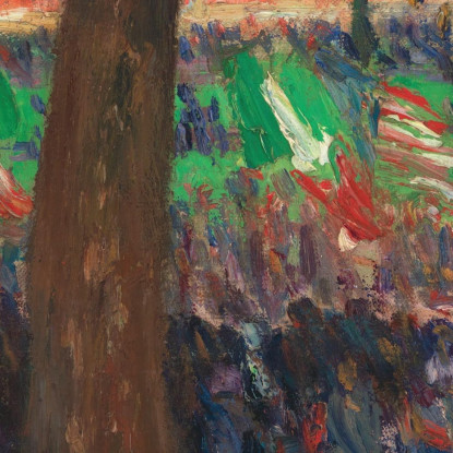 Parata A Washington Square William James Glackens wjg32 quadro stampato su tela