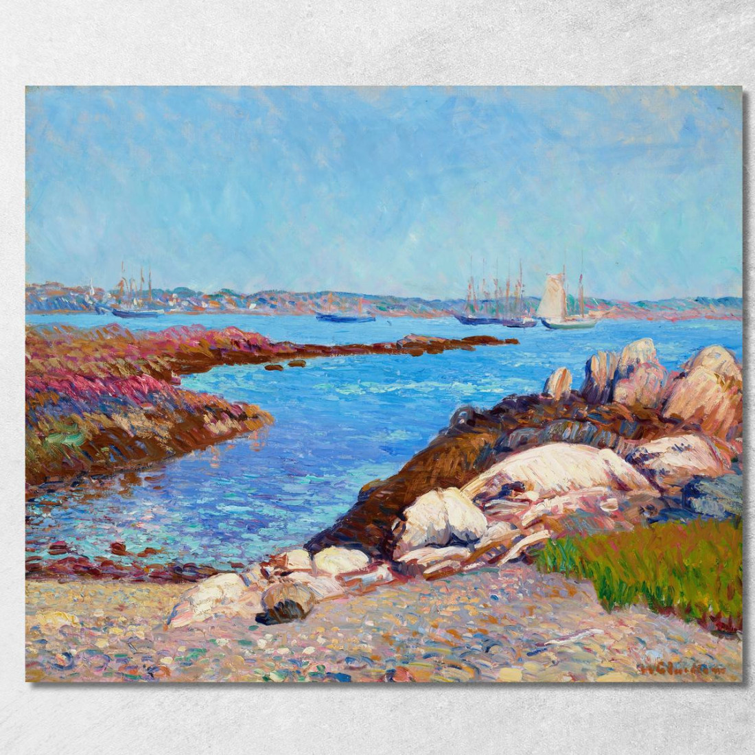 Porto Di Portsmouth New Hampshire William James Glackens wjg35 quadro stampato su tela Porto Di Portsmouth New Hampshire William James Glackens wjg35 quadro stampato su tela