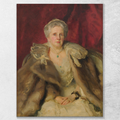 La Signora Hugh Smith John Singer Sargent jss195 quadro stampato su tela