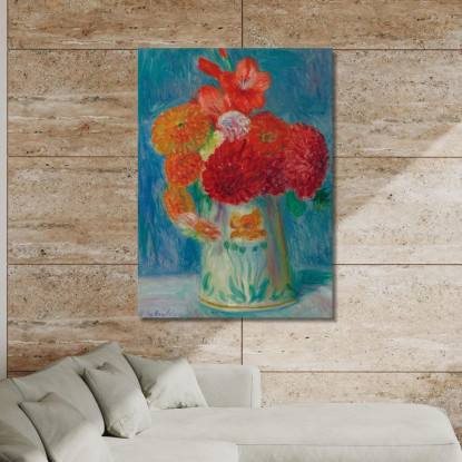 Natura Morta Con Gigli William James Glackens wjg47 quadro stampato su tela