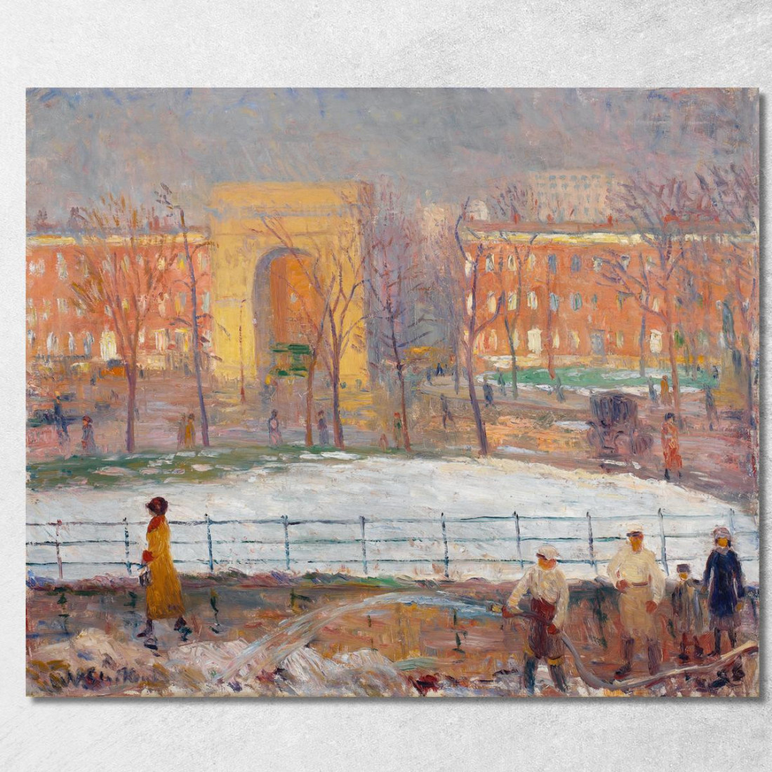 Spazzini Di Strada A Washington Square William James Glackens wjg49 quadro stampato su tela Spazzini Di Strada A Washington Square William James Glackens wjg49 quadro stampato su tela