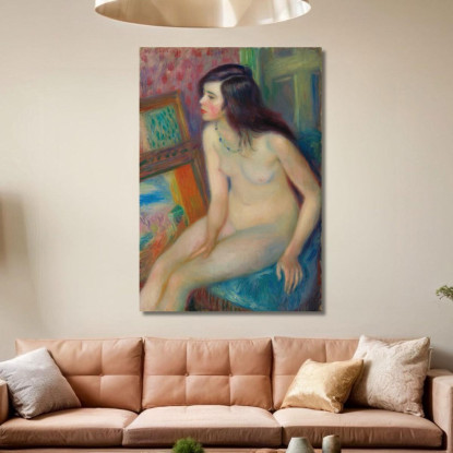 Medaglia D'Oro Del Tempio – Nudo William James Glackens wjg51 quadro stampato su tela
