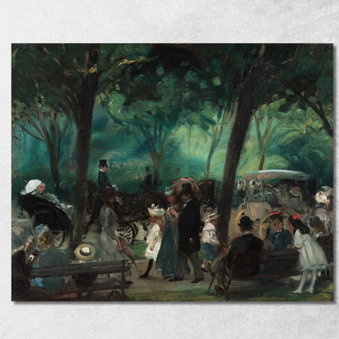 Il Viale Di Central Park 2 William James Glackens wjg56 quadro stampato su tela Il Viale Di Central Park 2 William James Glackens wjg56 quadro stampato su tela