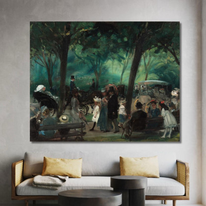 Il Viale Di Central Park 2 William James Glackens wjg56 quadro stampato su tela