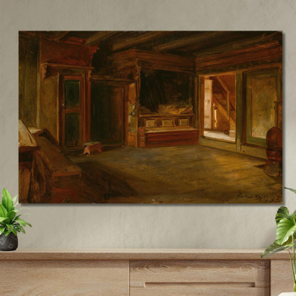 Interno Di Una Fattoria Da Sandak Adolph Tidemand atd18 quadro stampato su tela