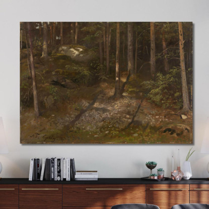 Studio Di Foresta Adolph Tidemand atd25 quadro stampato su tela