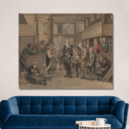 Catechizzazione Adolph Tidemand atd36 quadro stampato su tela