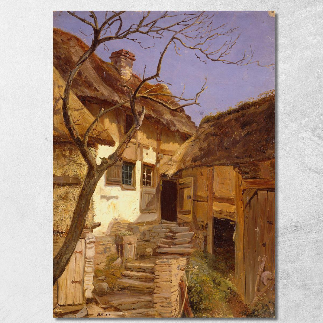 Vecchia Fattoria Tedesca Adolph Tidemand atd46 quadro stampato su tela Vecchia Fattoria Tedesca Adolph Tidemand atd46 quadro stampato su tela
