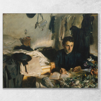 Padre Sebastiano John Singer Sargent jss211 quadro stampato su tela