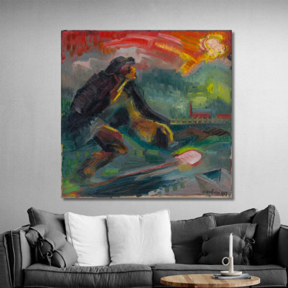 Alba Arnold Peter Weisz-Kubínčan apw10 quadro stampato su tela