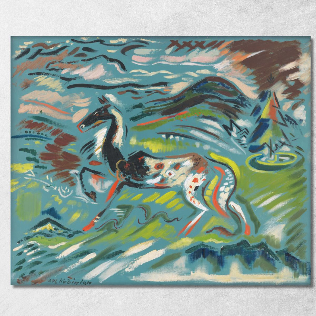 Cavallo Arnold Peter Weisz-Kubínčan apw25 quadro stampato su tela Cavallo Arnold Peter Weisz-Kubínčan apw25 quadro stampato su tela