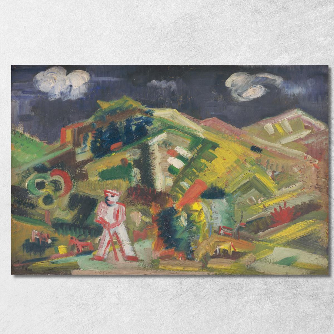 Al Pascolo Arnold Peter Weisz-Kubínčan apw36 quadro stampato su tela Al Pascolo Arnold Peter Weisz-Kubínčan apw36 quadro stampato su tela