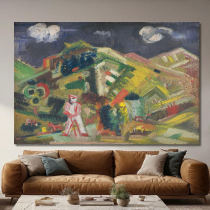 Al Pascolo Arnold Peter Weisz-Kubínčan apw36 quadro stampato su tela