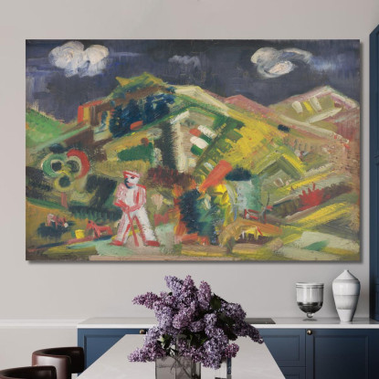 Al Pascolo Arnold Peter Weisz-Kubínčan apw36 quadro stampato su tela