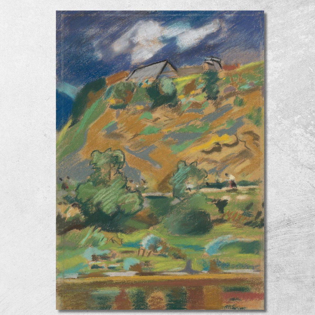 Paesaggio 2 Arnold Peter Weisz-Kubínčan apw37 quadro stampato su tela Paesaggio 2 Arnold Peter Weisz-Kubínčan apw37 quadro stampato su tela