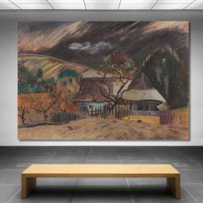 Casa Solitaria Arnold Peter Weisz-Kubínčan apw42 quadro stampato su tela