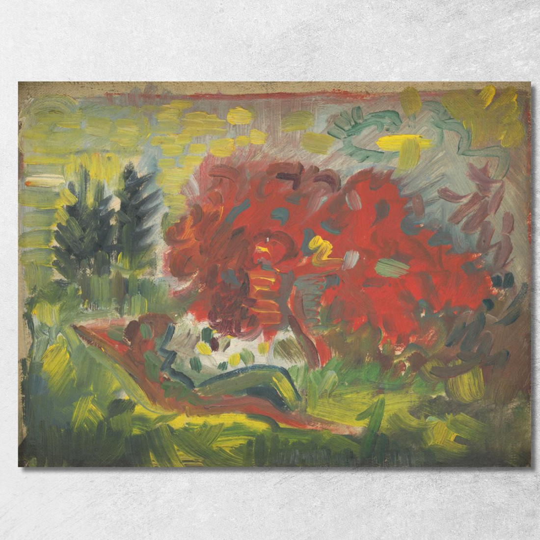 Nudo Reclinato In Un Giardino Arnold Peter Weisz-Kubínčan apw63 quadro stampato su tela Nudo Reclinato In Un Giardino Arnold Peter Weisz-Kubínčan apw63 quadro stampato su tela
