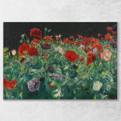 Papaveri John Singer Sargent jss220 quadro stampato su tela