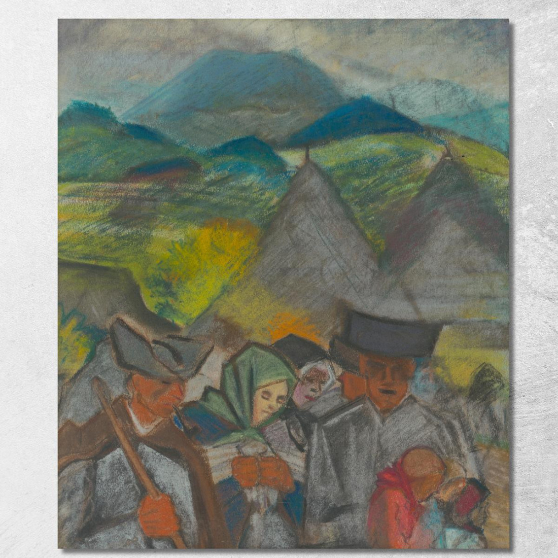 Da Campo A Casa Arnold Peter Weisz-Kubínčan apw92 quadro stampato su tela Da Campo A Casa Arnold Peter Weisz-Kubínčan apw92 quadro stampato su tela