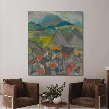 Da Campo A Casa Arnold Peter Weisz-Kubínčan apw92 quadro stampato su tela