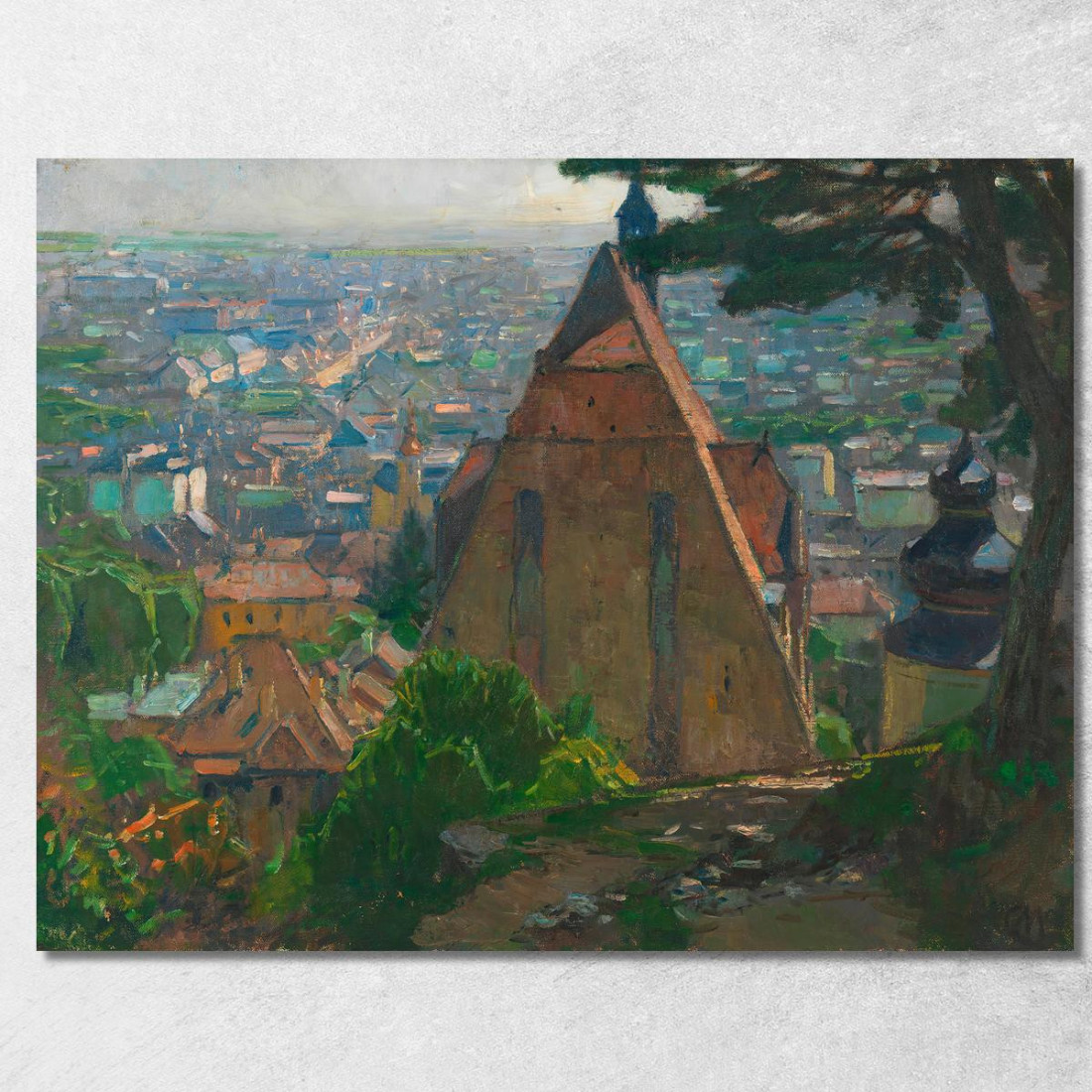 Vista Su Mödling Carl Moll cml12 quadro stampato su tela Vista Su Mödling Carl Moll cml12 quadro stampato su tela