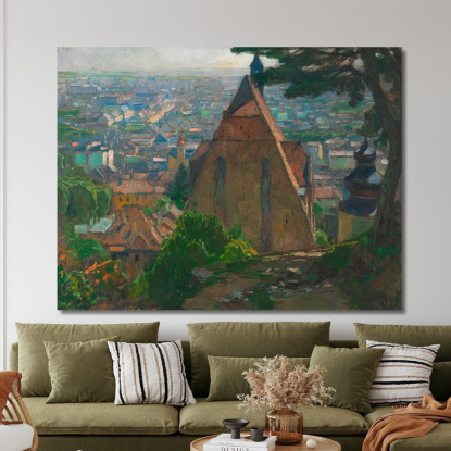 Vista Su Mödling Carl Moll cml12 quadro stampato su tela