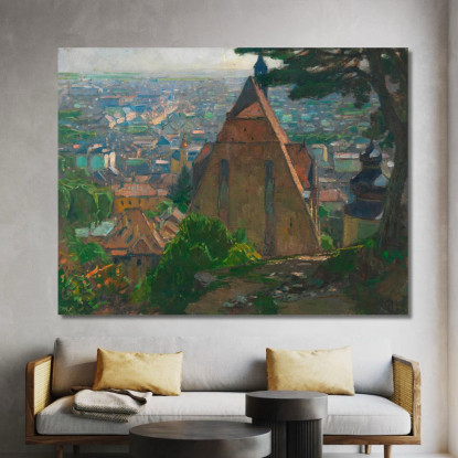 Vista Su Mödling Carl Moll cml12 quadro stampato su tela