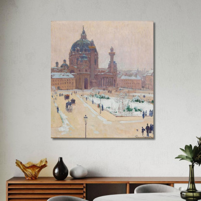 Chiesa Di San Carlo In Inverno Carl Moll cml17 quadro stampato su tela