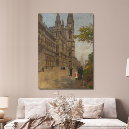 Il Nuovo Municipio Carl Moll cml19 quadro stampato su tela