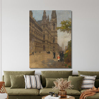 Il Nuovo Municipio Carl Moll cml19 quadro stampato su tela