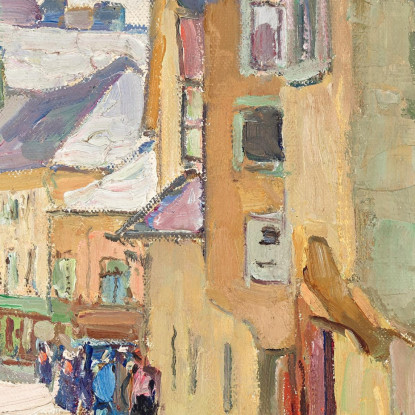 La Dr. Seipel-Straße A Mödling Carl Moll cml21 quadro stampato su tela
