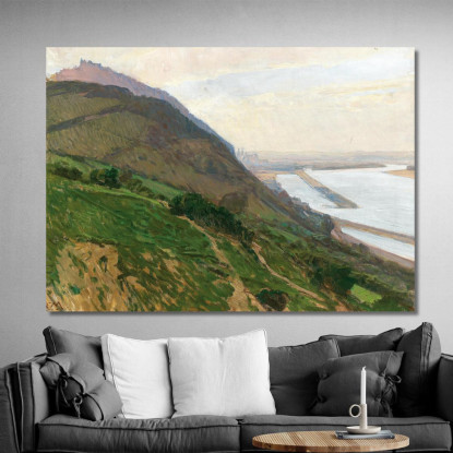 Vista Sul Danubio Carl Moll cml22 quadro stampato su tela