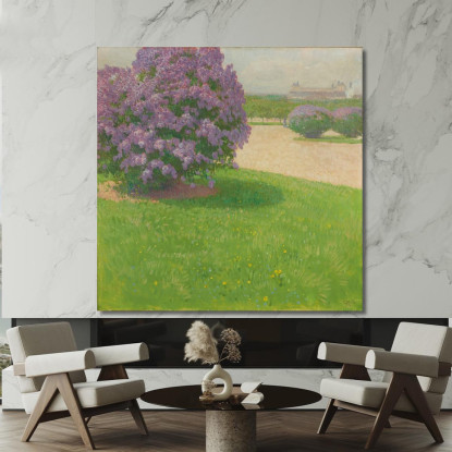 Heldenplatz Con Lillà Carl Moll cml27 quadro stampato su tela