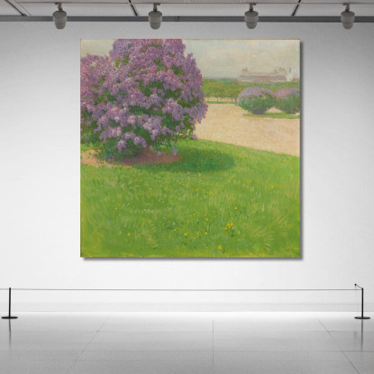 Heldenplatz Con Lillà Carl Moll cml27 quadro stampato su tela