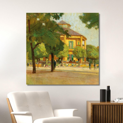 Lusthaus Prater Di Vienna Carl Moll cml34 quadro stampato su tela