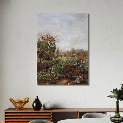 Giardino Rustico Carl Moll cml39 quadro stampato su tela