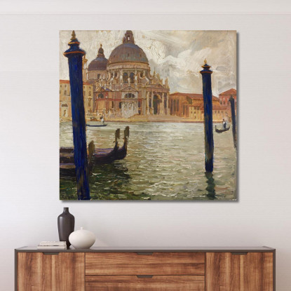 Santa Maria Della Salute Vista Dall'Altra Sponda Del Canal Grande Carl Moll cml41 quadro stampato su tela