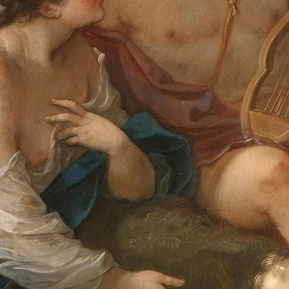 Apollo E Clythia Charles-Joseph Natoire cjn3 quadro stampato su tela