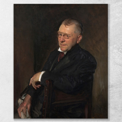 Ritratto Di James Whitcomb Riley John Singer Sargent jss229 quadro stampato su tela