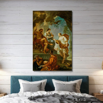 Psiche Che Ottiene L'Elisir Di Bellezza Da Proserpina Charles-Joseph Natoire cjn15 quadro stampato su tela